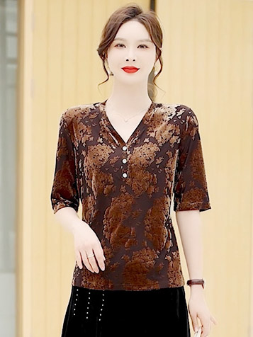 820197 -H1241 进口高定丝绒上衣