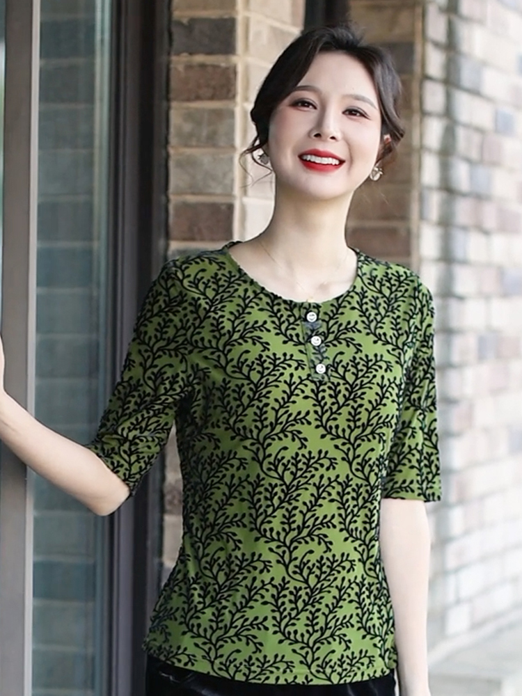 830696-32时尚丝绒上衣