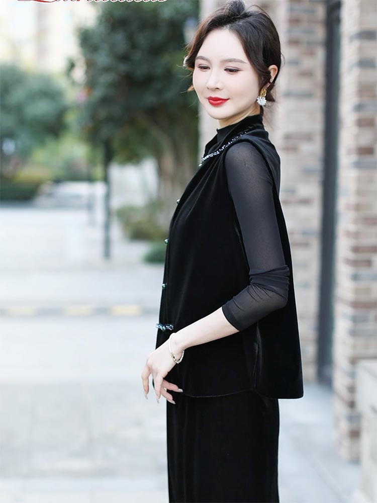 黑色丝绒：中式穿搭的优雅密码    910509-1112